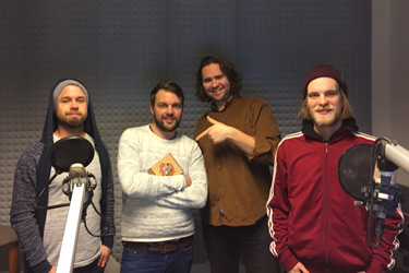 Die Band High Fidelity im Studio von Radio Leinehertz